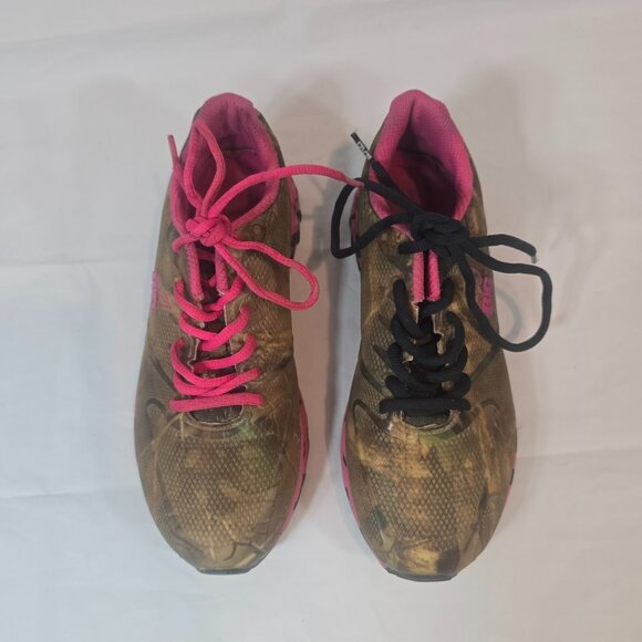 Realtree Mamba Camo Trail Shoes Women Size 8.5 Brown Pink Hiking Outdoor Hunting - Picture 2 of 10